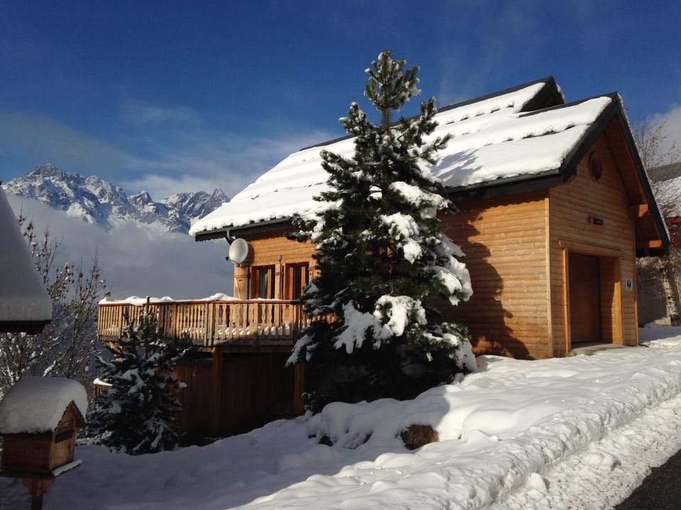 The chalet with its amazing views