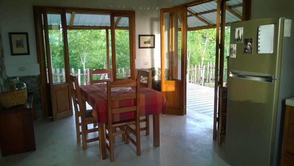 Diner with open doors.