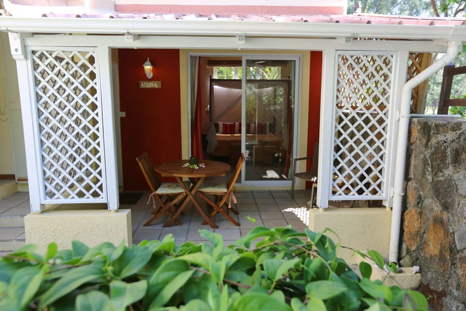 Private covered patio