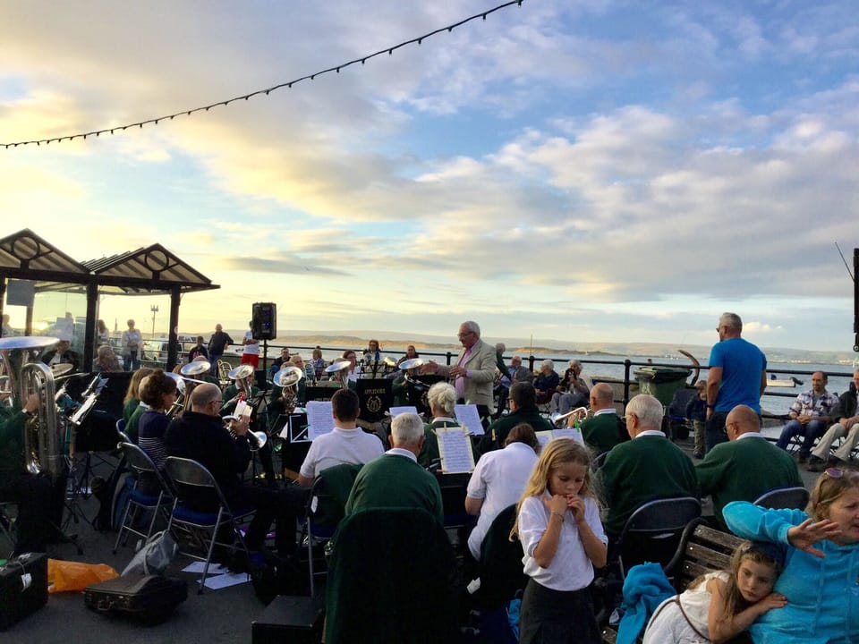 Appledore Band on the Quay Front 