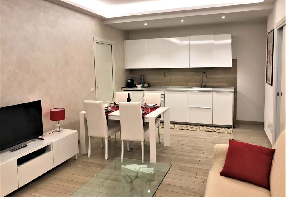 Family Apartment, 1 Bedroom, Hill View (Panorama) | Living area | Flat-screen TV, DVD player