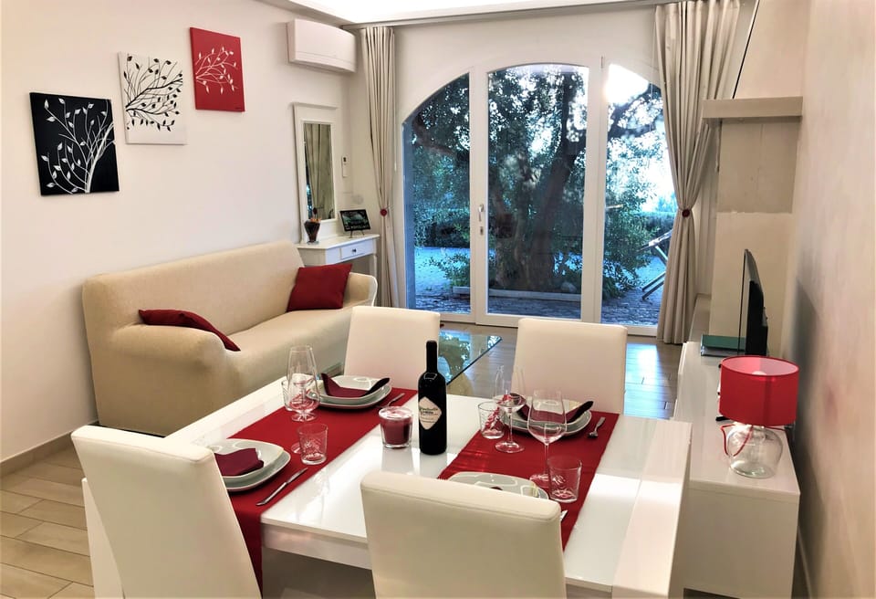 Family Apartment, 1 Bedroom, Hill View (Panorama) | Living area | Flat-screen TV, DVD player