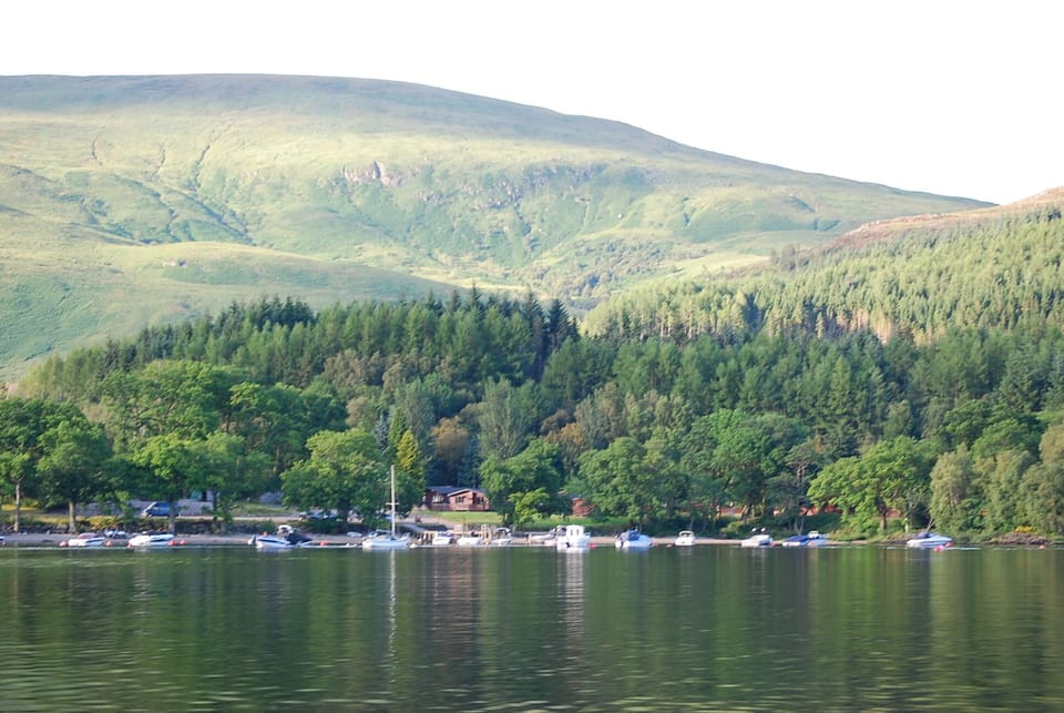 Lodge site from loch