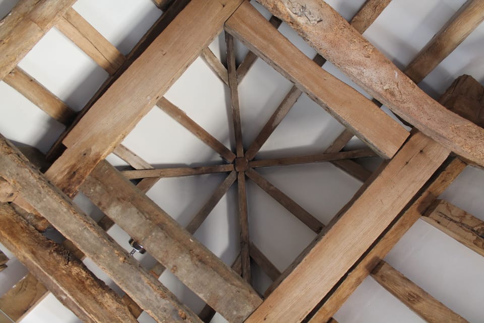 Original beamed ceiling