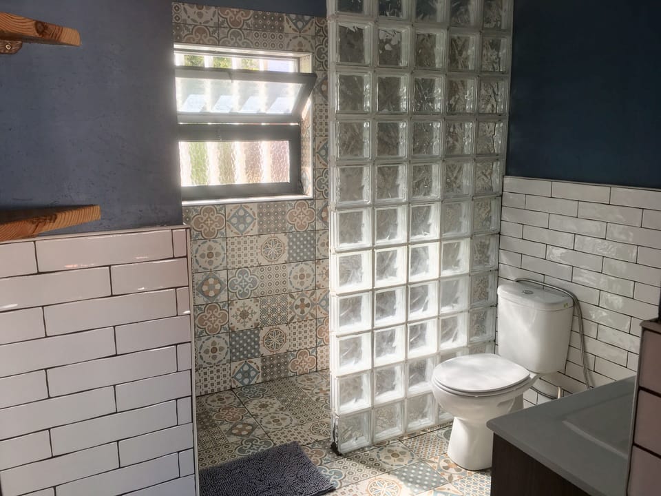 open plan shower