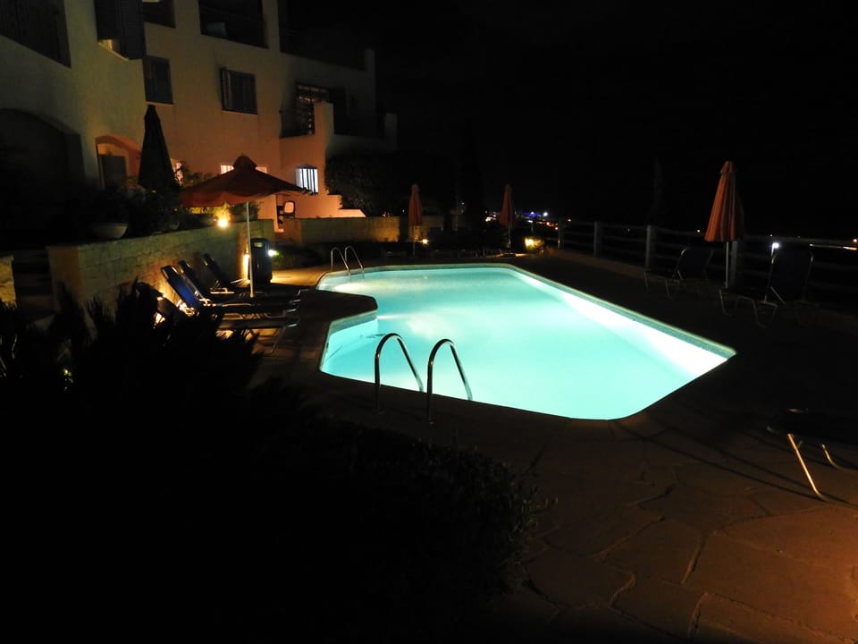 Pool at night
