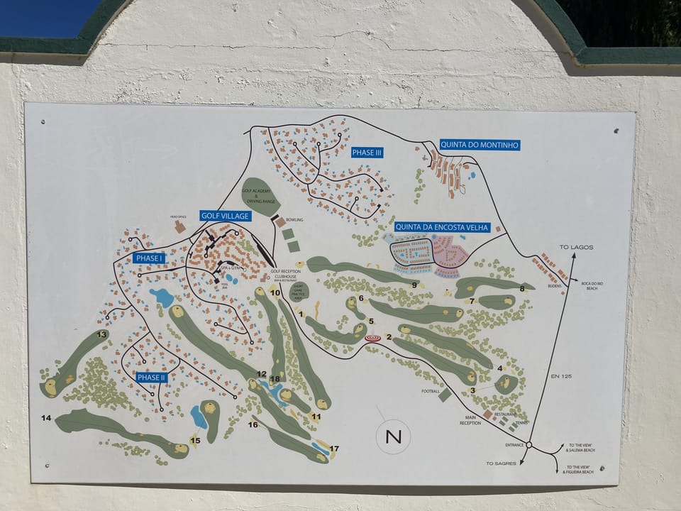 Resort map showing all facilities such as pools, spa, gym, bars etc