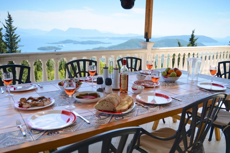 Lunch, terrace, view