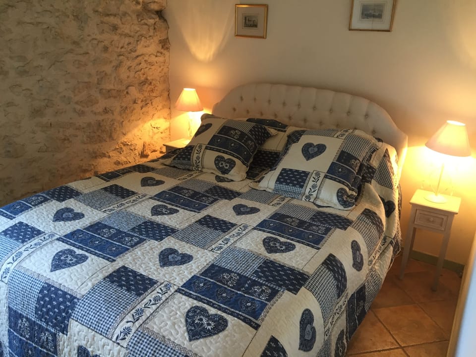 Main bedroom overlooking garden and hills