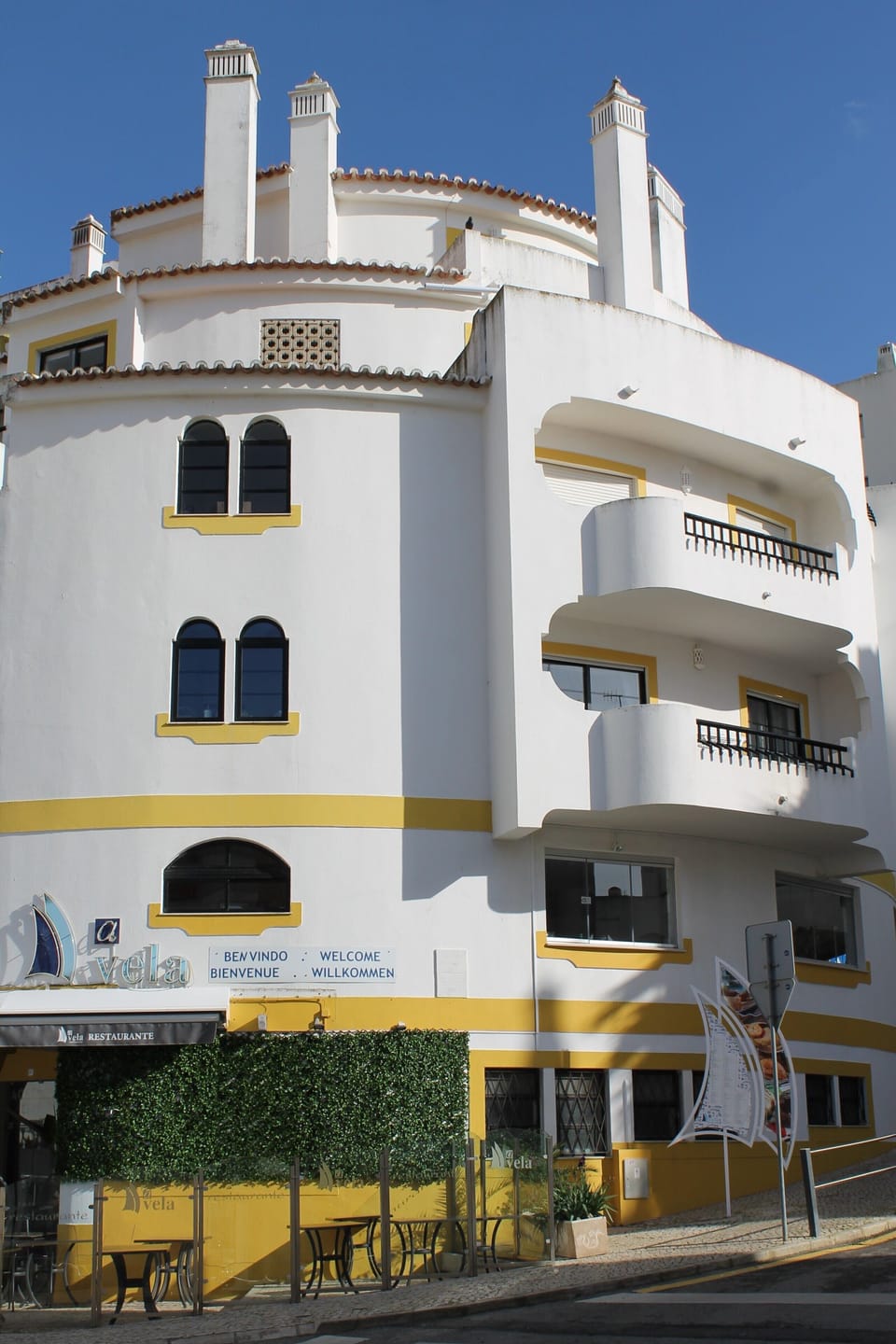 Front of the apartment