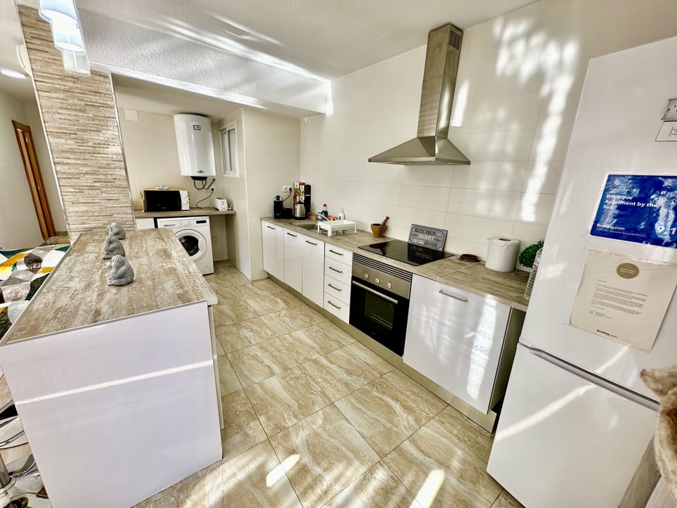 kitchen with kitchenware 