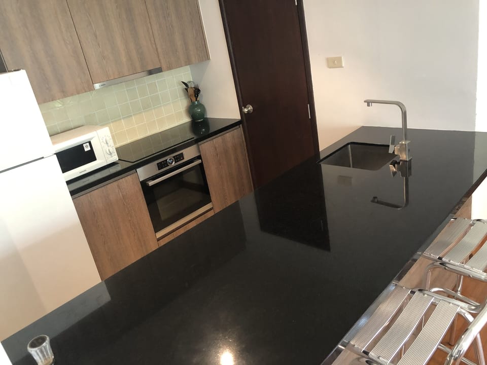 Newly renovated kitchen (June 2019 ) with modern technology stove and oven.