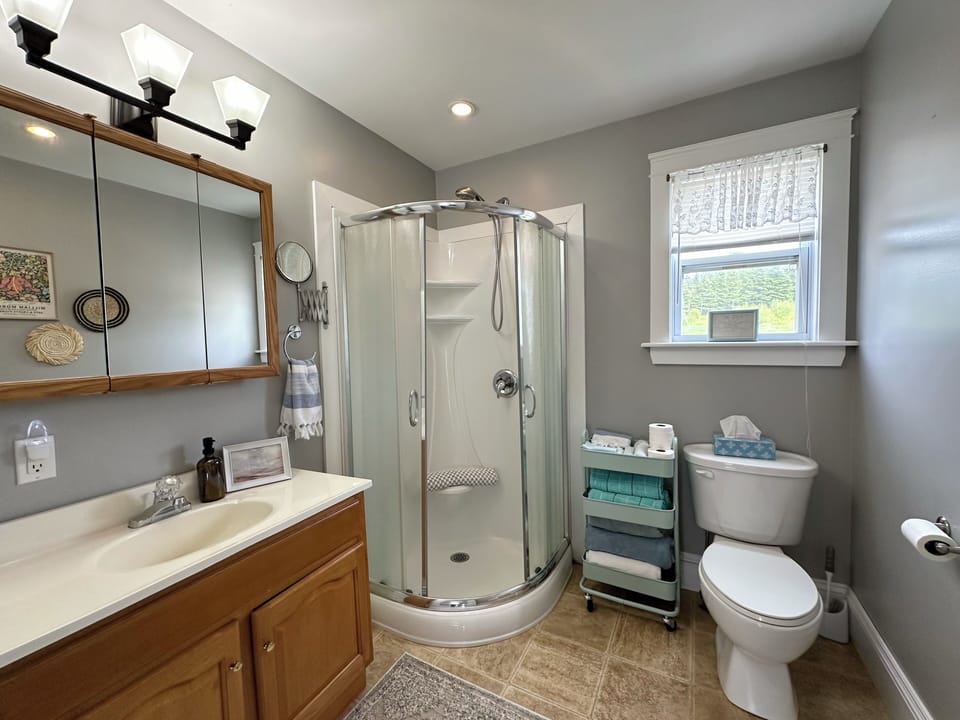 Main floor full bathroom (with washer and dryer)