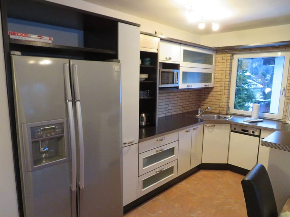 Apartment, 1 Bedroom, Balcony (Bergspitze) | Private kitchen | Fridge, microwave, oven, stovetop