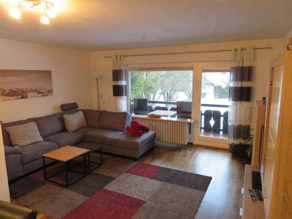 Apartment, 1 Bedroom, Balcony (Bergspitze) | Living area | Flat-screen TV