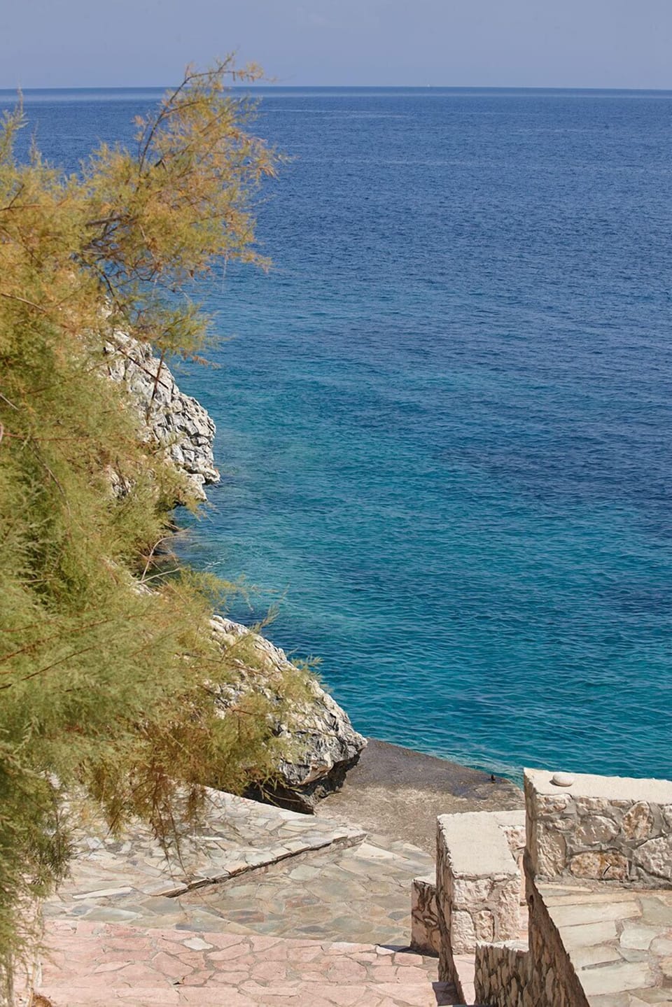 private seafront area