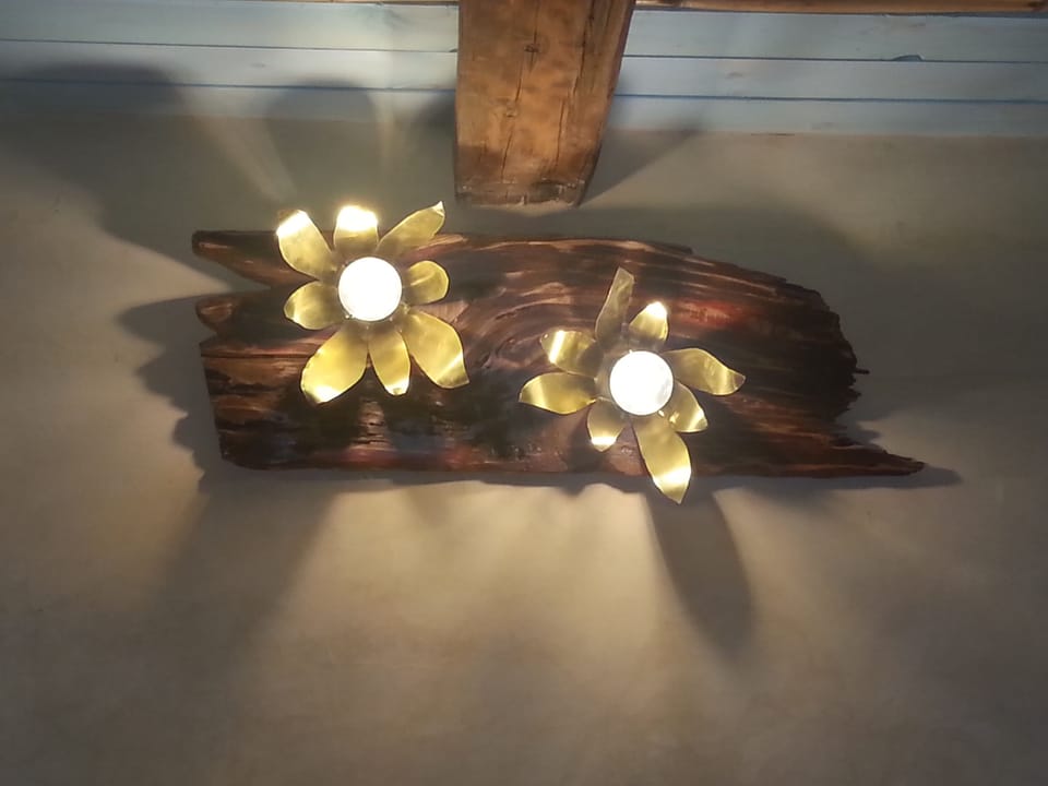 hand-made bedroom lamp