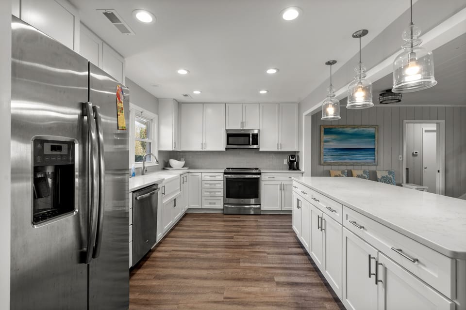 Fully equipped kitchen will help make meal prep a breeze.