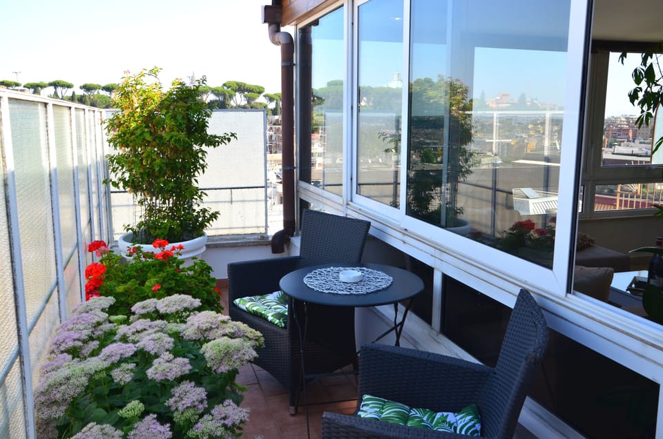 Terrace to enjoy a glass of wine or simply a cup of tea or coffee