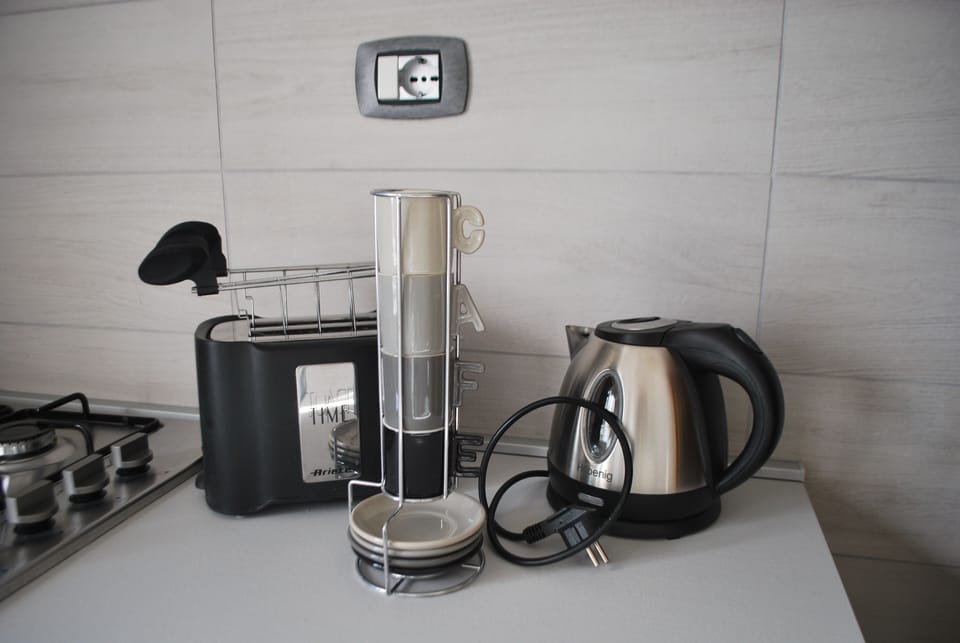 toaster for your sandwiches and a kettle 