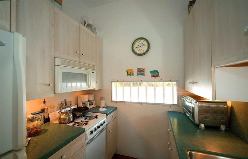 The newly remodeled kitchen.