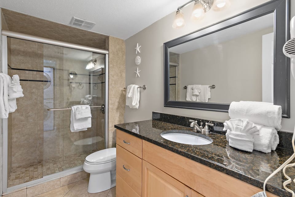 1st floor full bath with walk in shower 