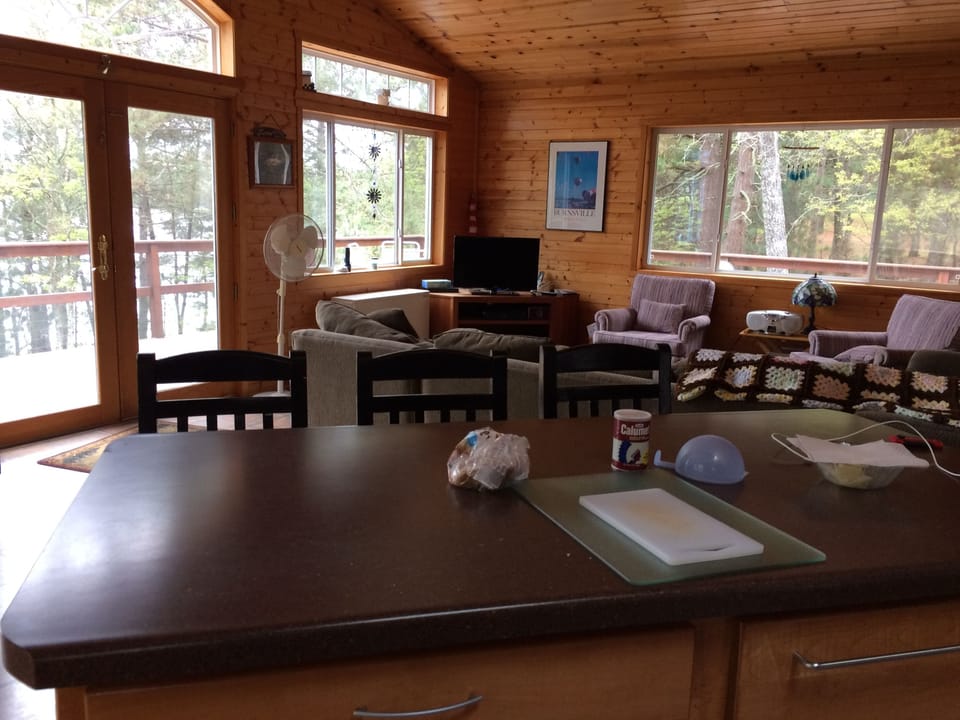 Great room includes kitchen, dinning and living room.