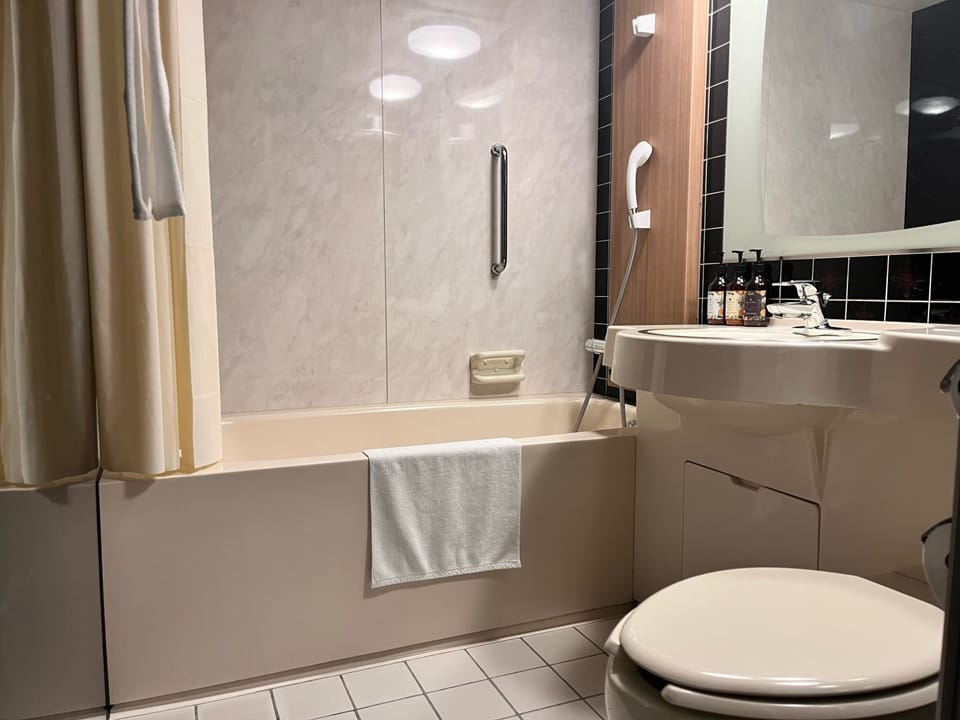 Suite, Non Smoking | Bathroom | Free toiletries, hair dryer, slippers, towels