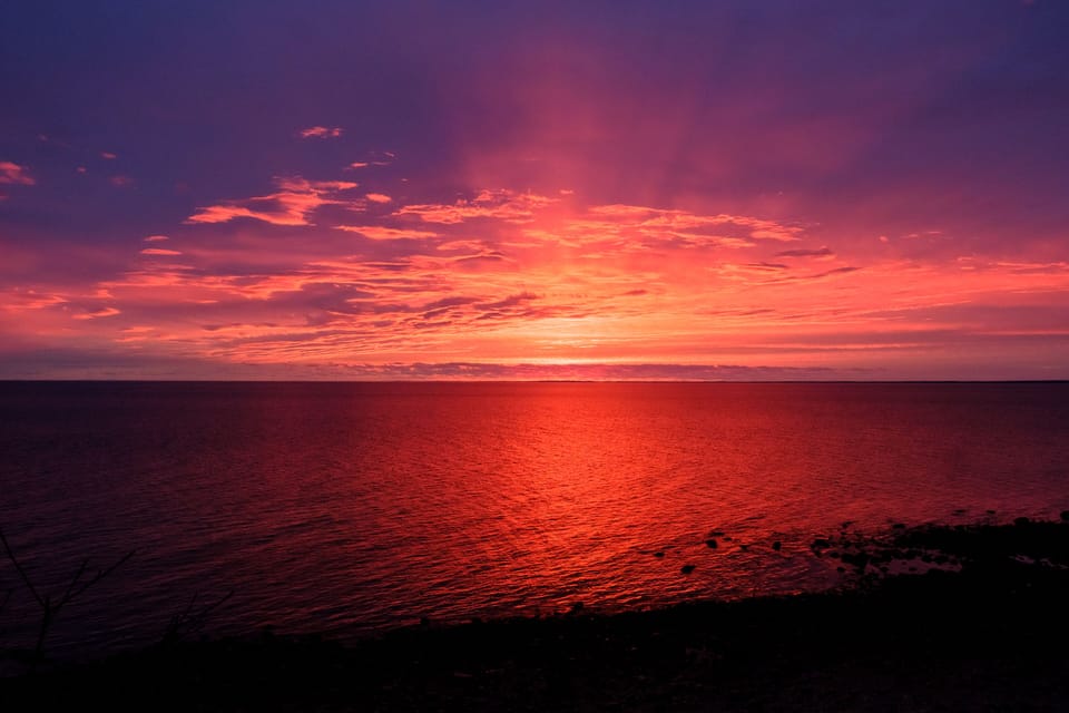 Sunrise from the porch of Cliff House