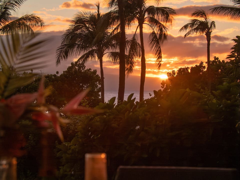 Capture unforgettable moments with vibrant sunset views over the ocean, creating the perfect evening ambiance in paradise.