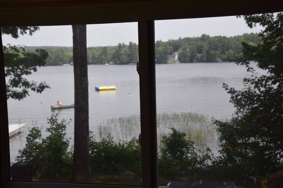 View from the bed in the morning or close the black out shades and sleep in.