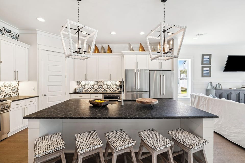 Chef's Kitchen Offering Stainless Steel Appliances