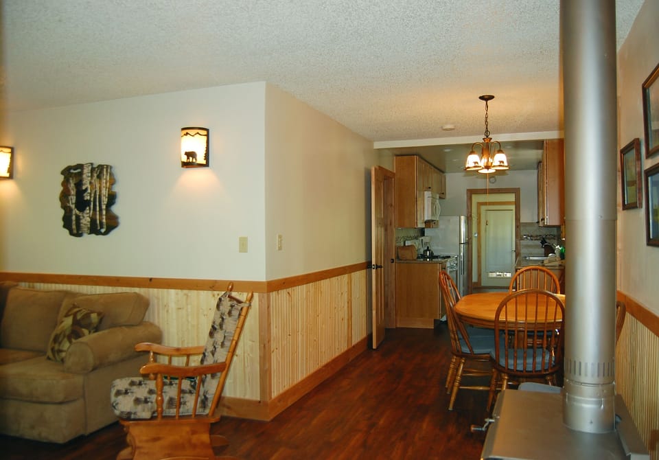 View upon entrance into cabin