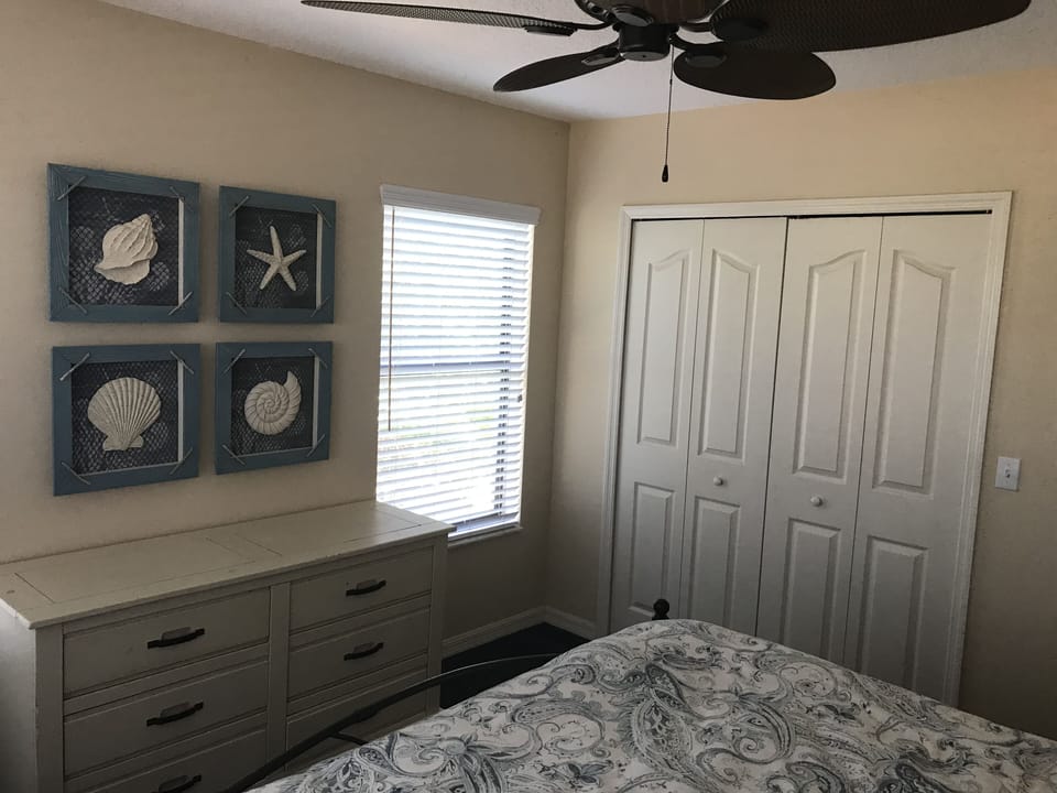 Large closet in bedroom