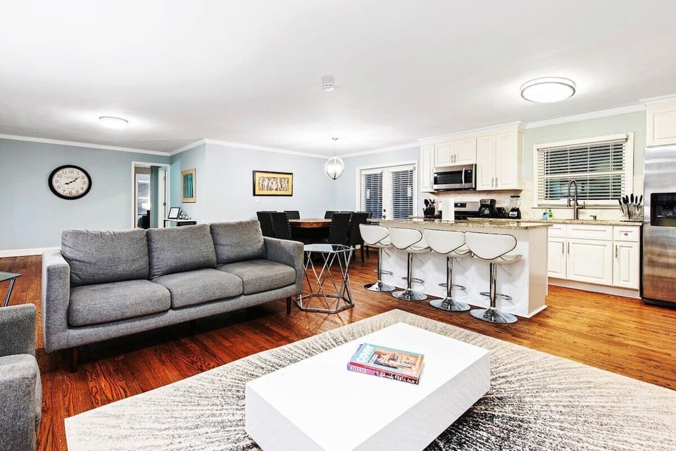 Main floor living room & kitchen area at a glance