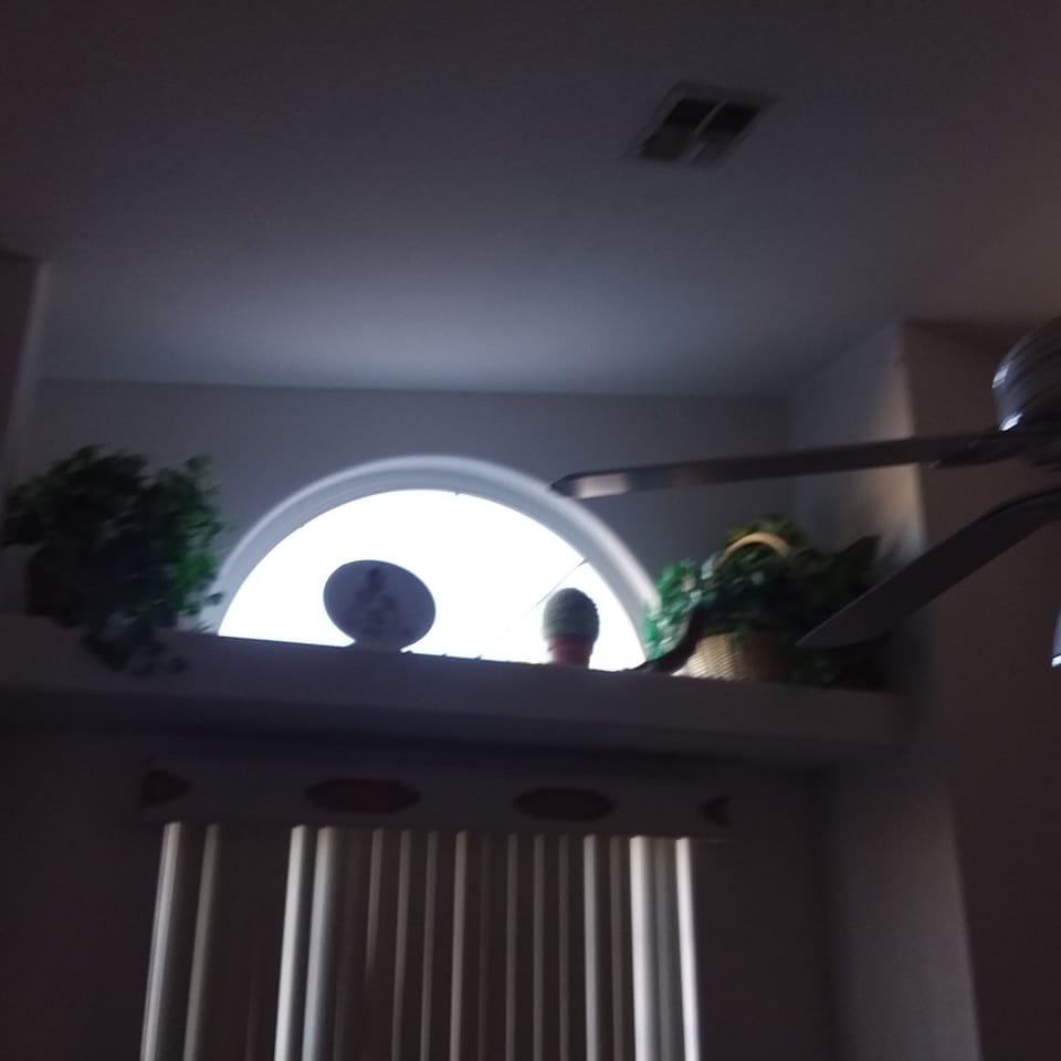 pot shelf in front bedroom.