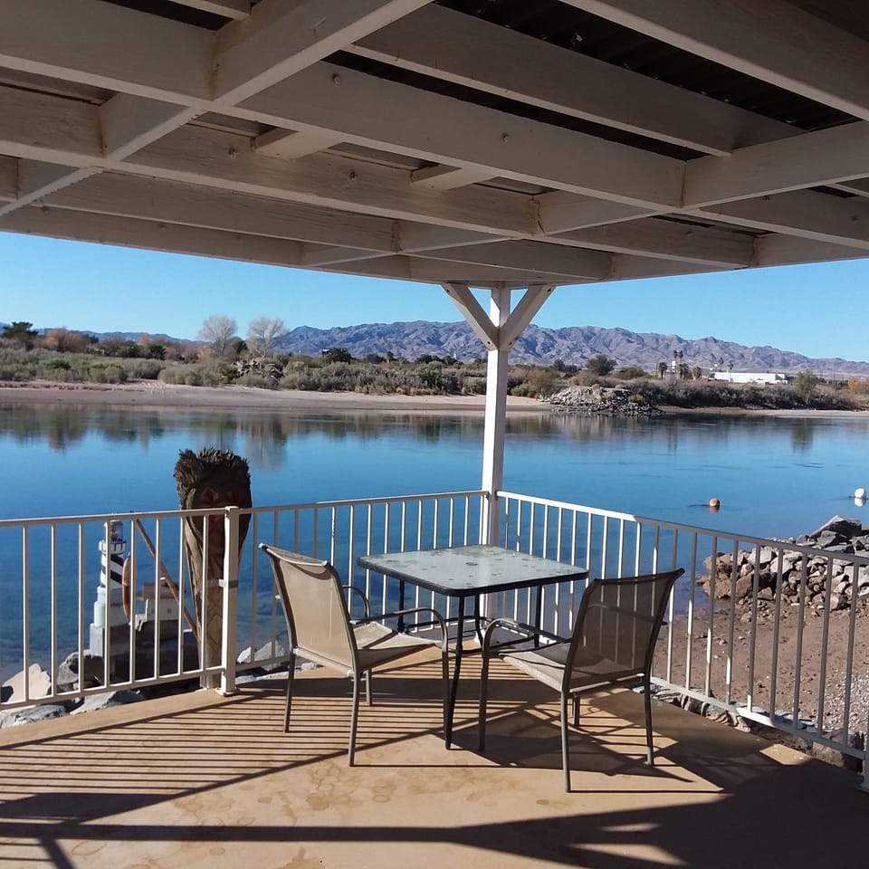 Our deck on the water