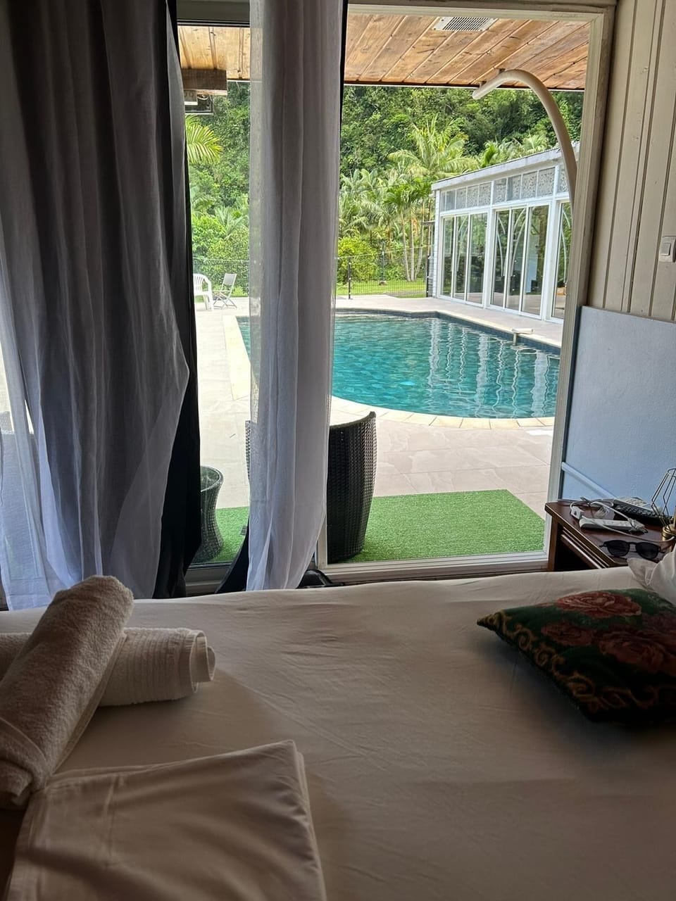 Comfort Double Room, 1 Double Bed, Non Smoking, Pool View | Blackout drapes, cribs/infant beds, bed sheets