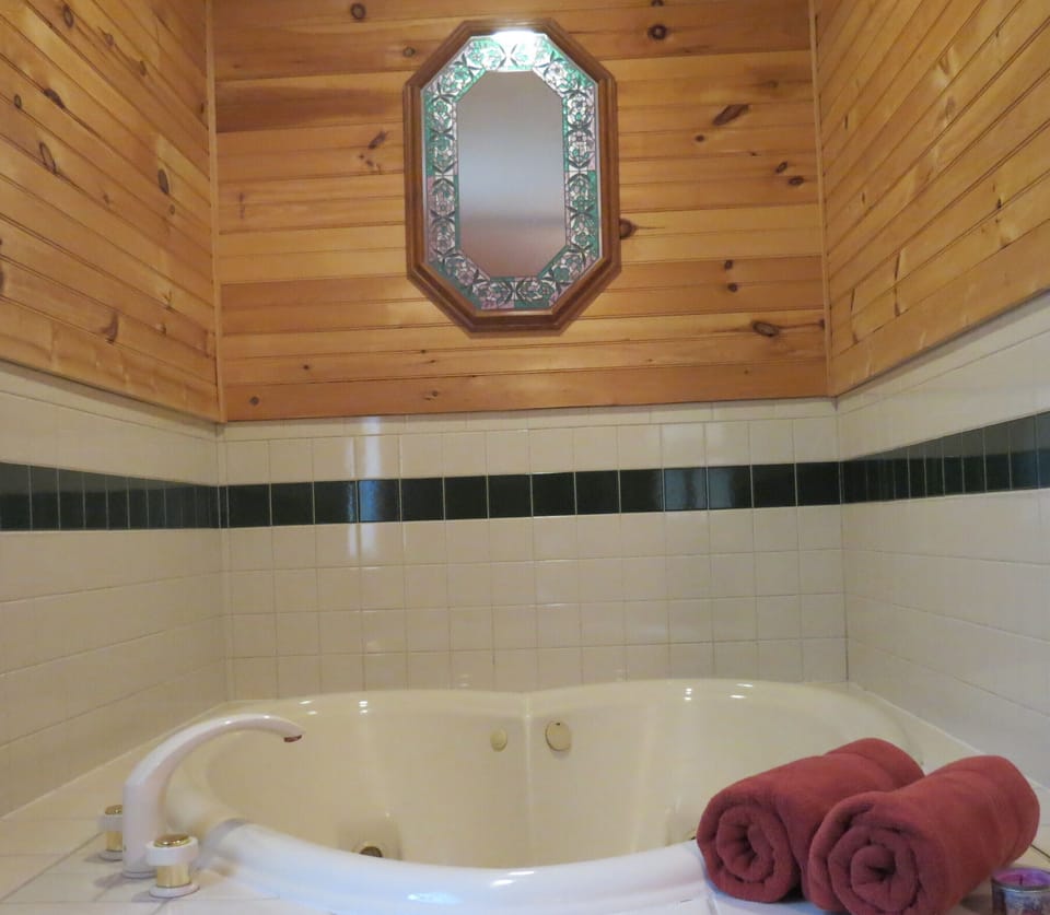 Romantic Jacuzzi is in the master bedroom!