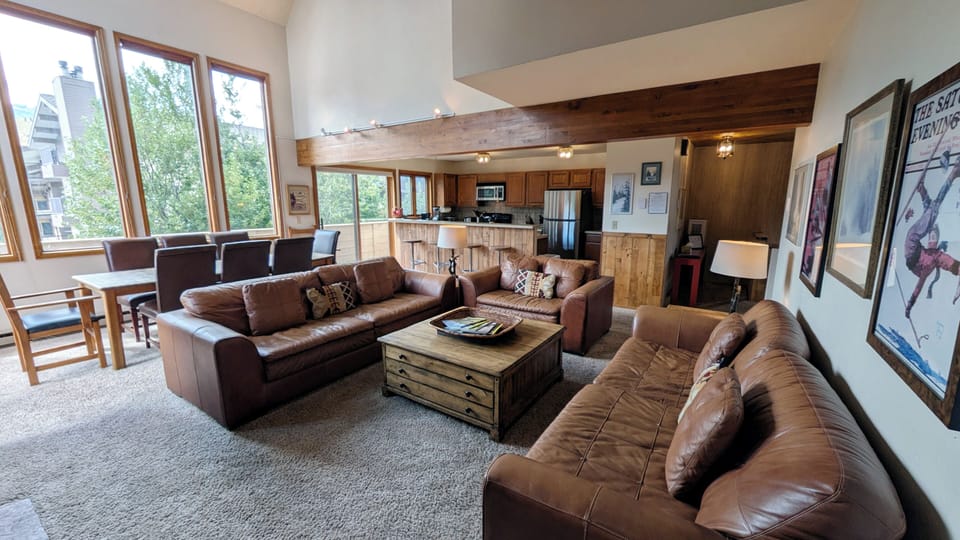 Living room and kitchen