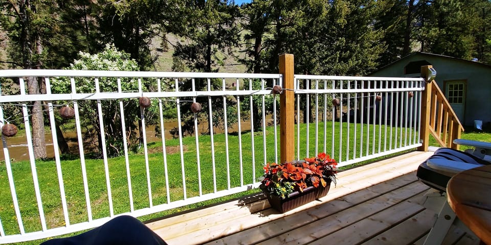 Place to have your morning coffee while listening to the birds and watching the 
