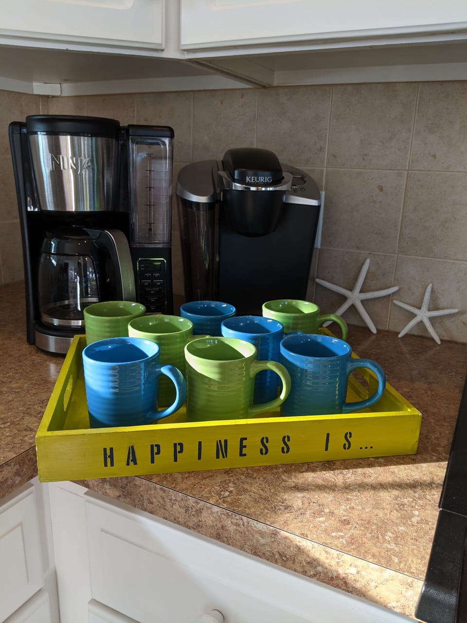 It's time for coffee w/ a 12 cup Ninja and a Keurig!
