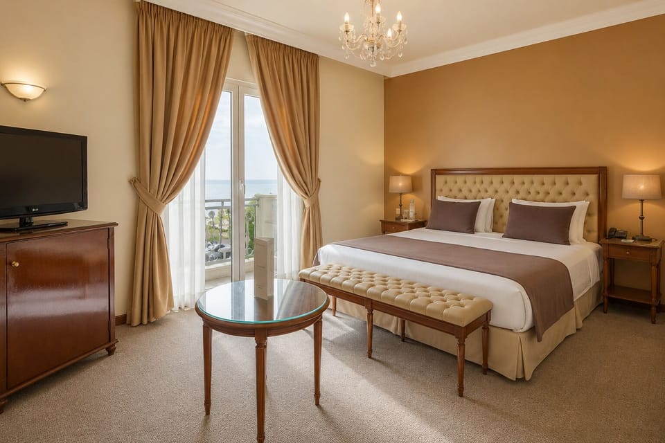 Senior Suite, 1 King Bed | Premium bedding, in-room safe, desk, blackout drapes