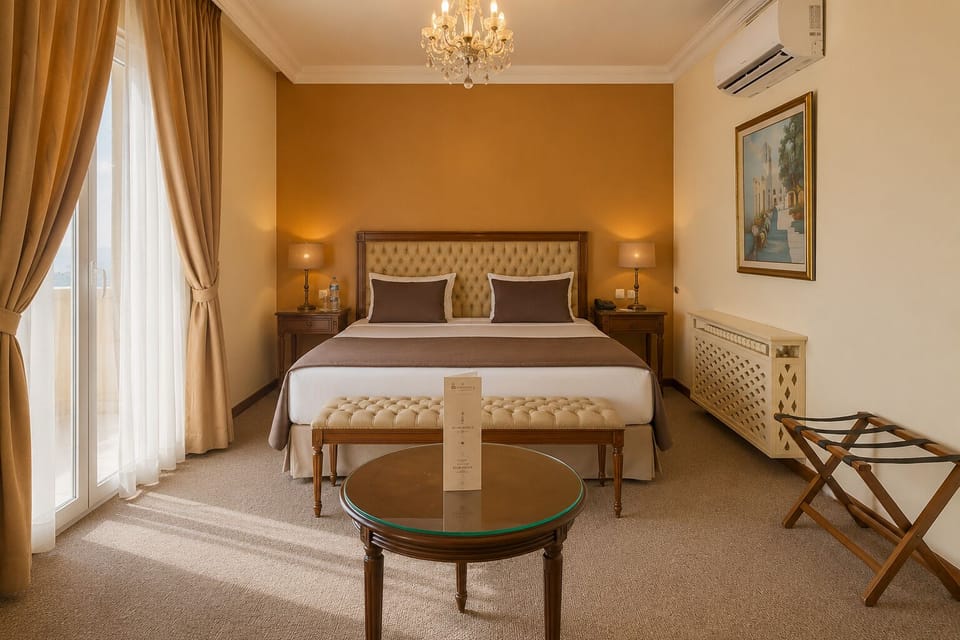 Senior Suite, 1 King Bed | Premium bedding, in-room safe, desk, blackout drapes