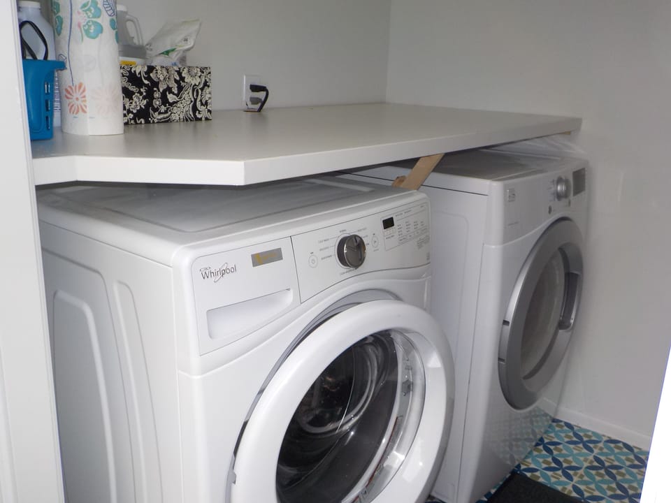 Full size washer/dryer available for longer visits.