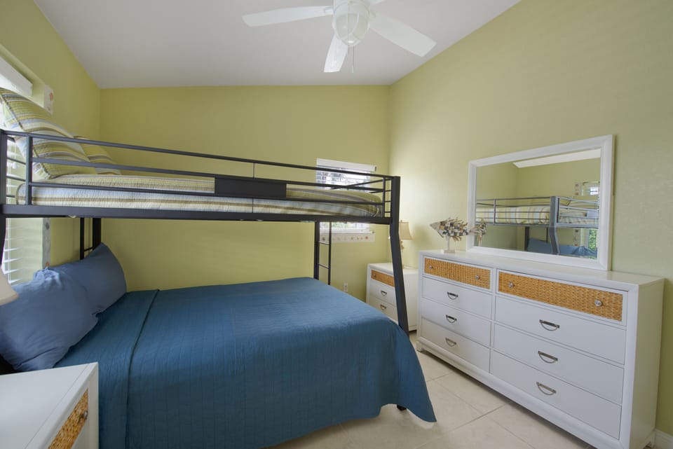 Twin Over Queen Bunk Guest Bedroom