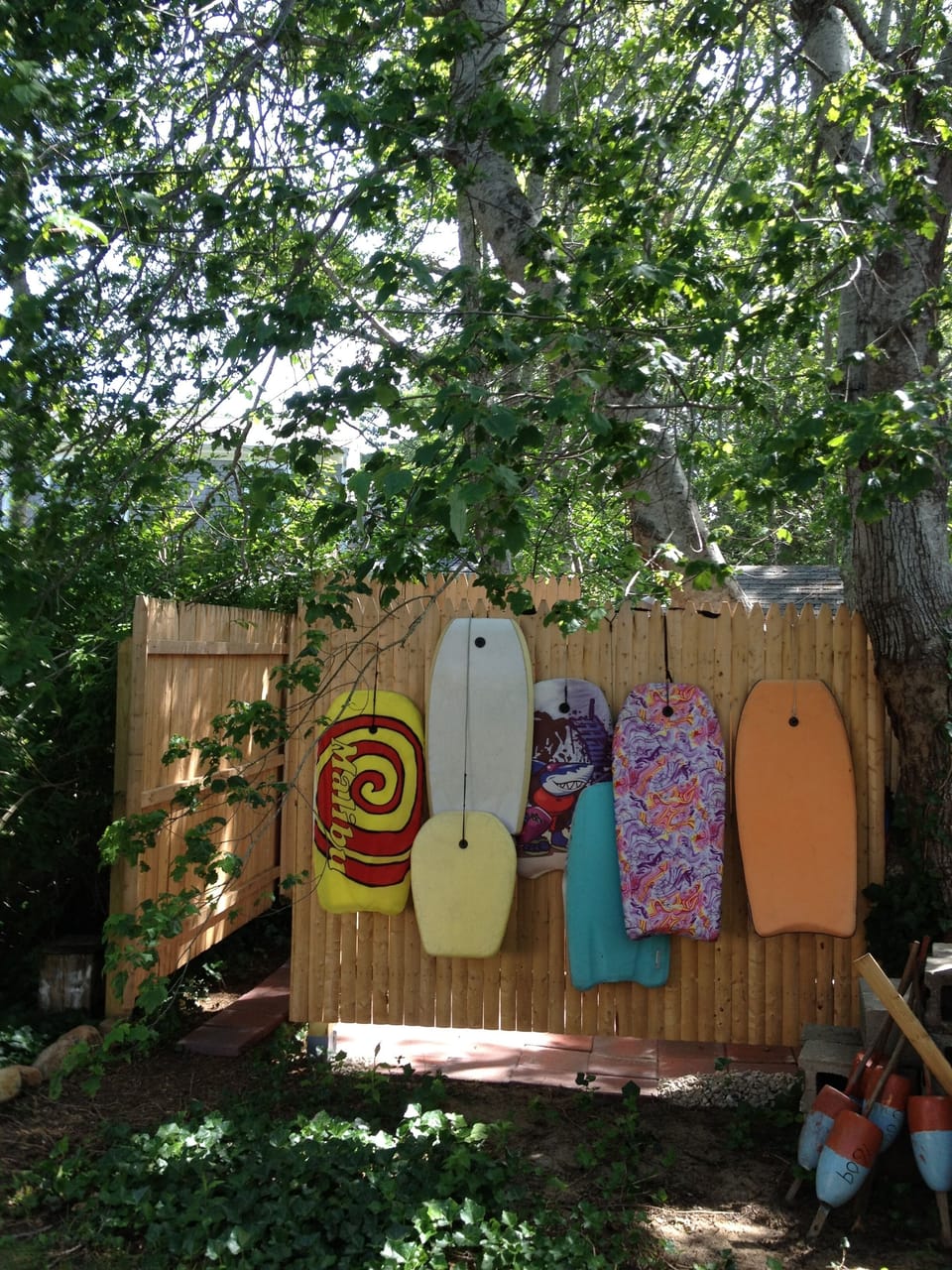 fully enclosed, heated  private, oversized outdoors to shower  "cape cod style"
