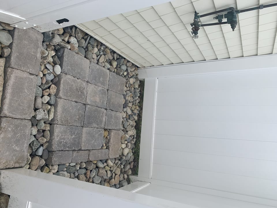 Outdoor Shower with Hot and Cold Water!