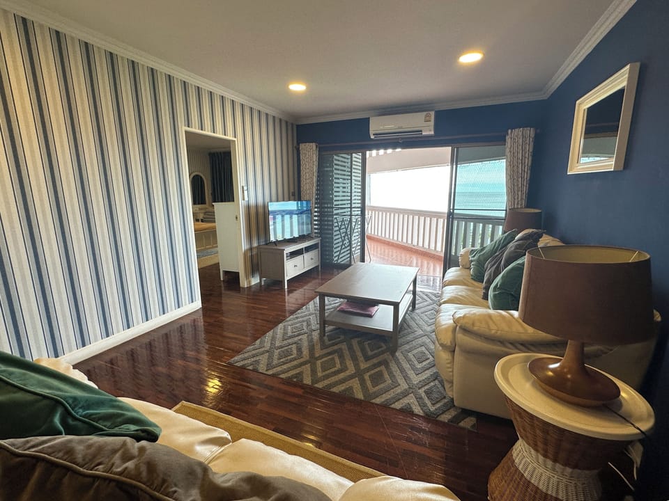 Living room and balcony