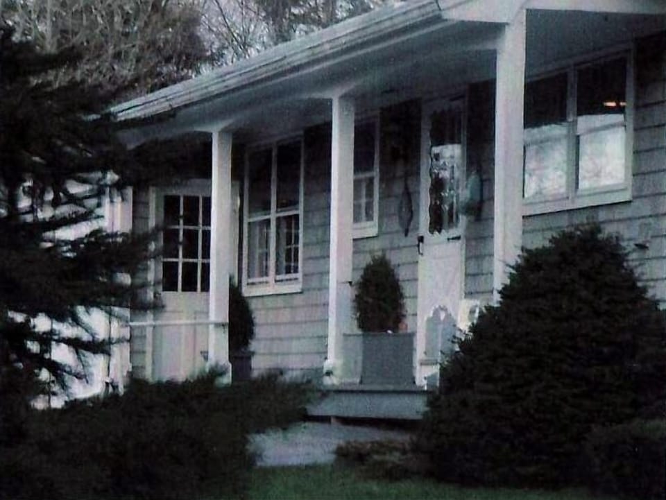 Porch and entry way on back of house